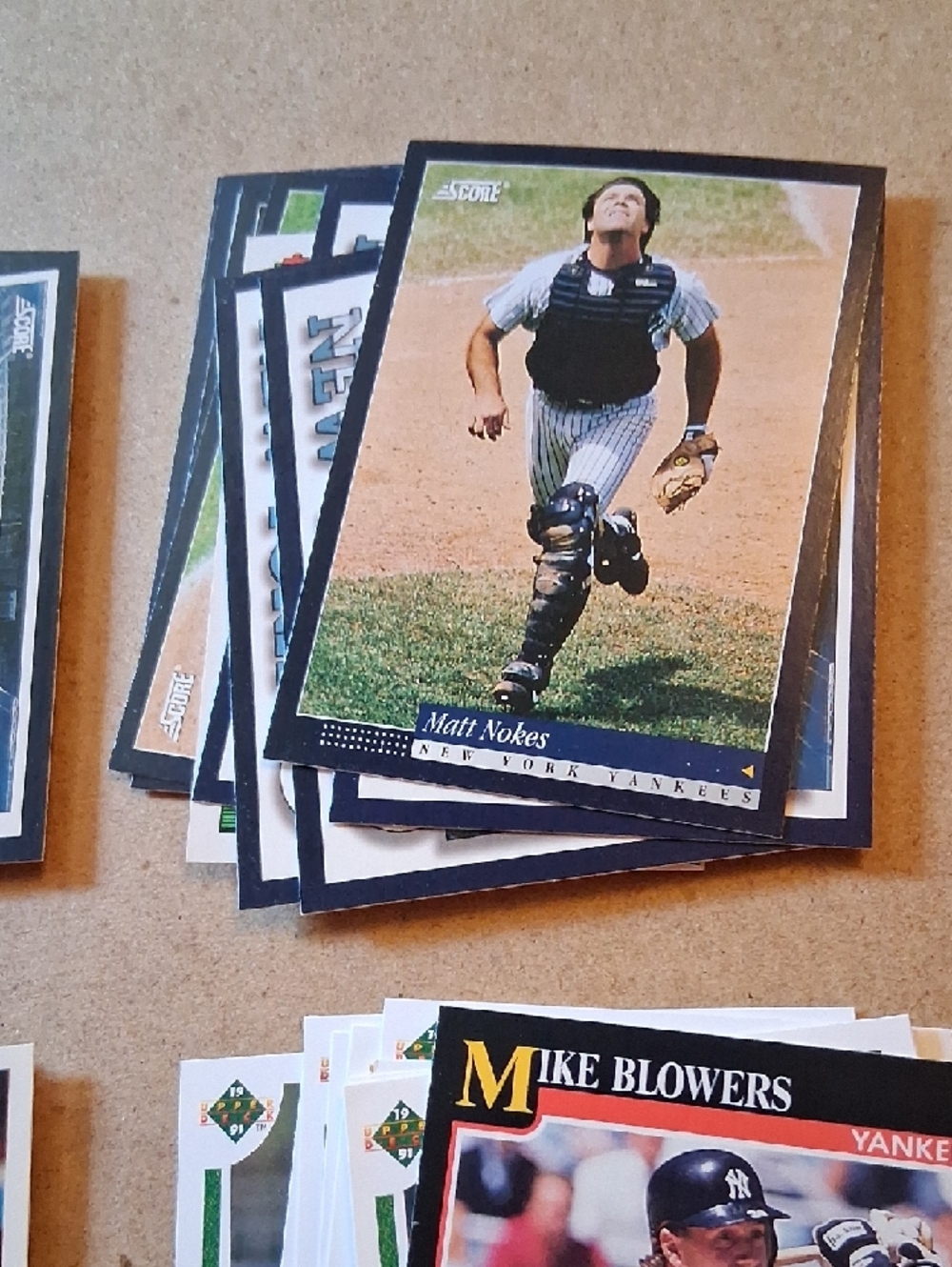 Yankees Vintage Baseball Card Lot - Assorted Players - Multi Color